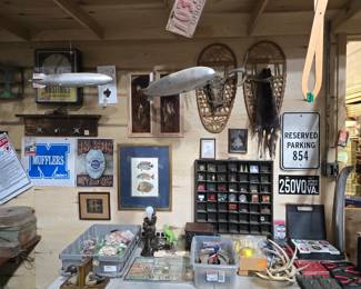 Model Zeppelins, Signs, Snowshoe Art, Antlers, Taxidermy