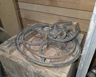 Crates and Cast Iron Parts