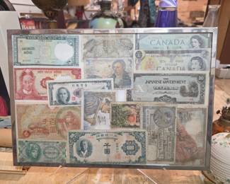 Framed International Money