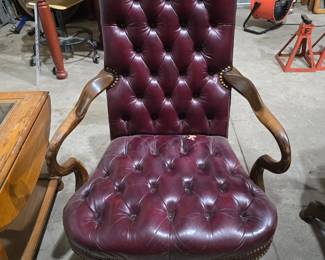 Pair of Leather Desk Chairs