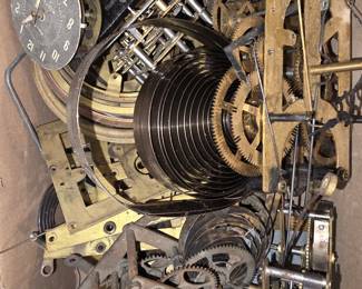 Assorted Clock Parts, Horology