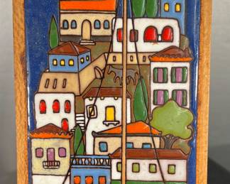 Mid-Century ceramic tile art
