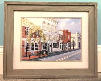 Local artist Ron Refsland Lewisburg print