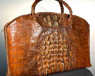 Genuine crocodile handbag