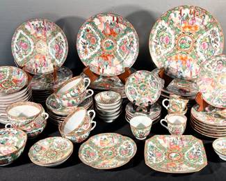 Rose Medallion table settings