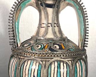 Moorish Moroccan ceramic vase