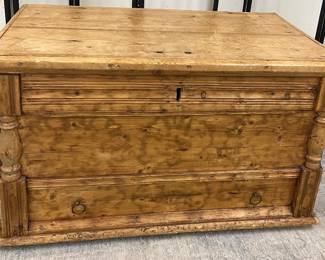Large heavy pine trunk