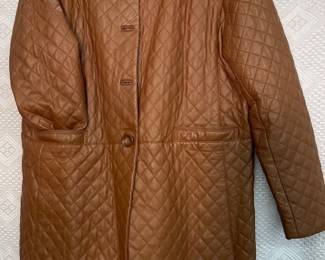 Neiman Marcus quilted car coat XL