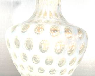 Fenton Coin Dot art glassvase