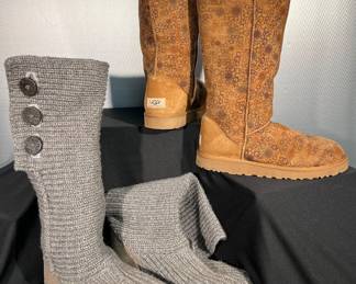 Knit and suede UGGS- size 10