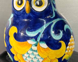 Large Italian ceramic owl