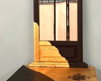 Unique two piece bench and mirror