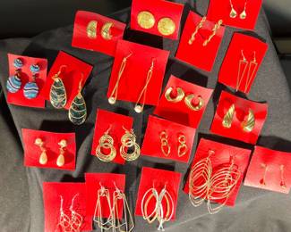 Costume jewelry earrings