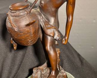 Bronze “The Little Water Carrier” by Auguste Moreau