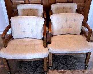 Upholstered Chairs On Casters