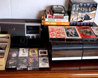 Vintage Cassette Player , Atari, Cassettes And VHS