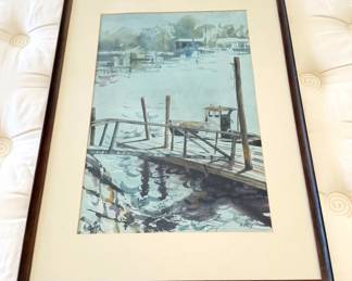 Midday Mist  Peggy Nagy Signed Watercolor