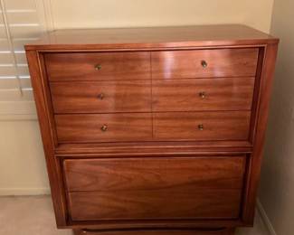 Vintage MidCentury Modern High Boy Dresser