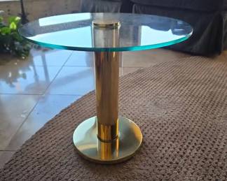 Glass Top Side Table