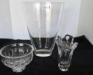 Baccarat And Denzali Crystal Vases