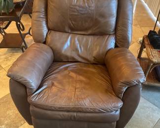 Brown Leather Rocker Recliner