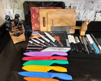 Wusthof Trident  Cuisinart Knife Sets Plus Cutting Boards