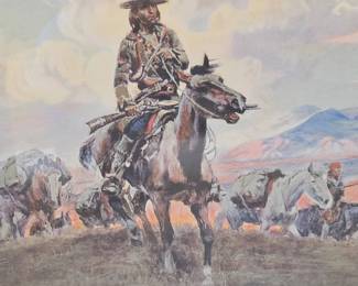 Charles Marion Russell Painting  Oil on Canvas
