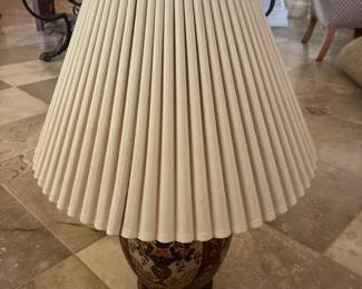 Floral Pottery Lamp