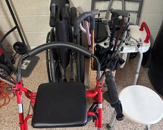 Rollator Walker, Wheelchair, Shower Seats