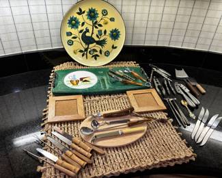 Vintage Cheese  Hors Doeuvre Serving Set