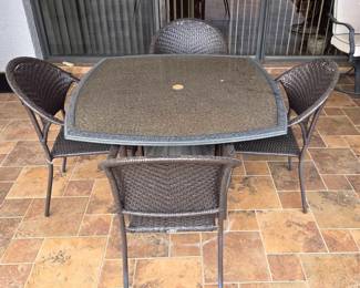 Patio Table And Four Chairs