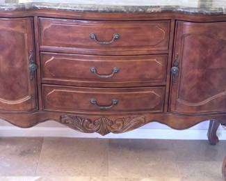 Stone Top Dining Room Chest