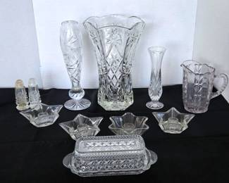 Misc Cut Glass Pieces
