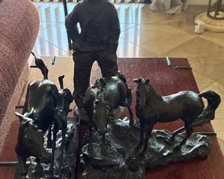 Cowboy With Horses