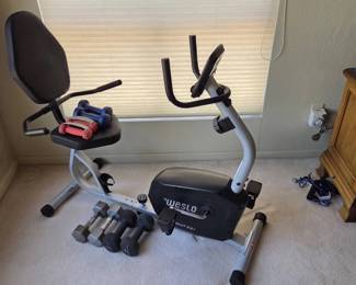 Exercise Bike And Weights