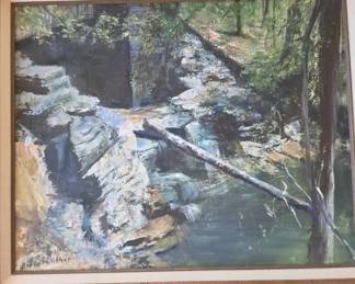 CreekRiver Painting 20 Height X 24 Length