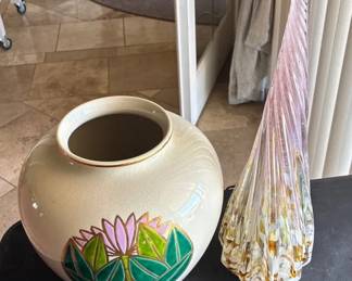 Floral Designed Pot With Tree Decorations