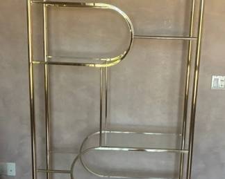 Glass Etagere Cabinet