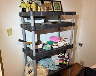 master bedroom through kitchen (shelf not for sale)