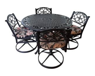 Cast Aluminum Patio Dining Set