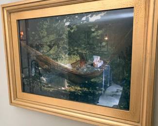 Figure in Hammock, Florida Reproduction second image