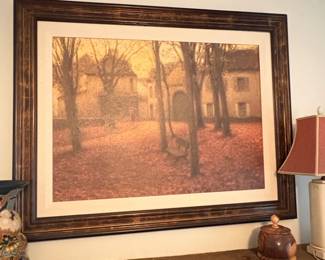 The Village in Autumn by Henri Le Sidaner Art Print
