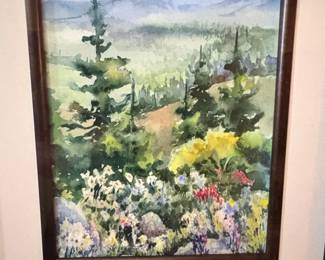 Pam Hostetler Original Landscape Watercolor second image