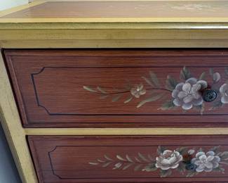Henry Link Furniture Ornate HandPainted ThreeDrawer Nightstand second image