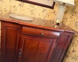 Drexel Mahogany Expandable Server Cabinet second image