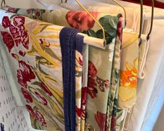 Collection of Vintage Decorative Fabric Remnants and Valances fourth image
