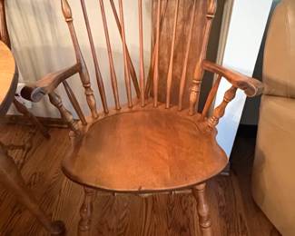 Vintage Nichols Stone Windsor Dining Set with Drop Leaf Table second image