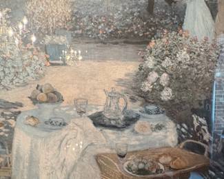 Claude Monet The Luncheon Monets Garden at Argenteuil Art Print second image