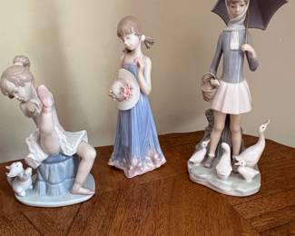 Collection of Lladro Porcelain Figurines, including Courtney and Royal Copenhagen Crawling Child fifth image