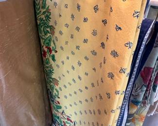 Collection of Vintage Decorative Fabric Remnants and Valances second image
